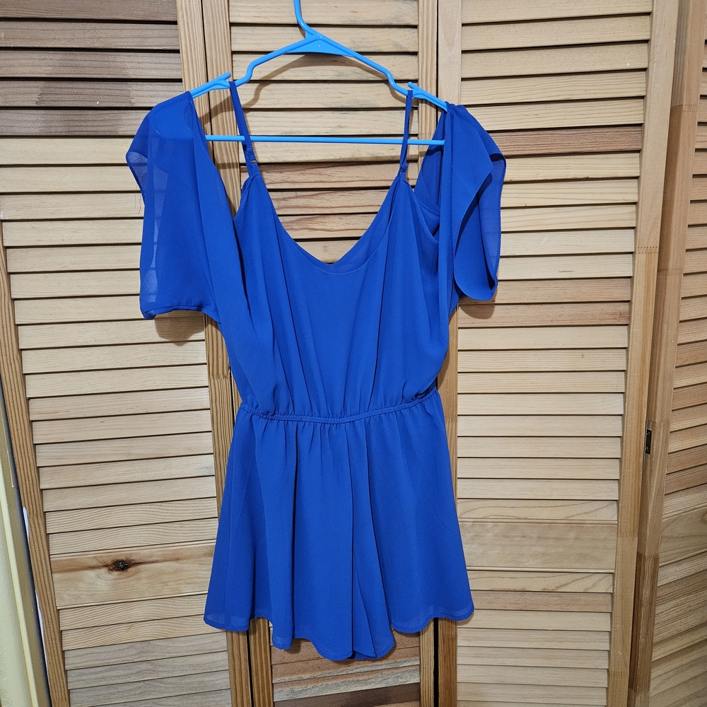 Hope's Vibrant Blue Romper
